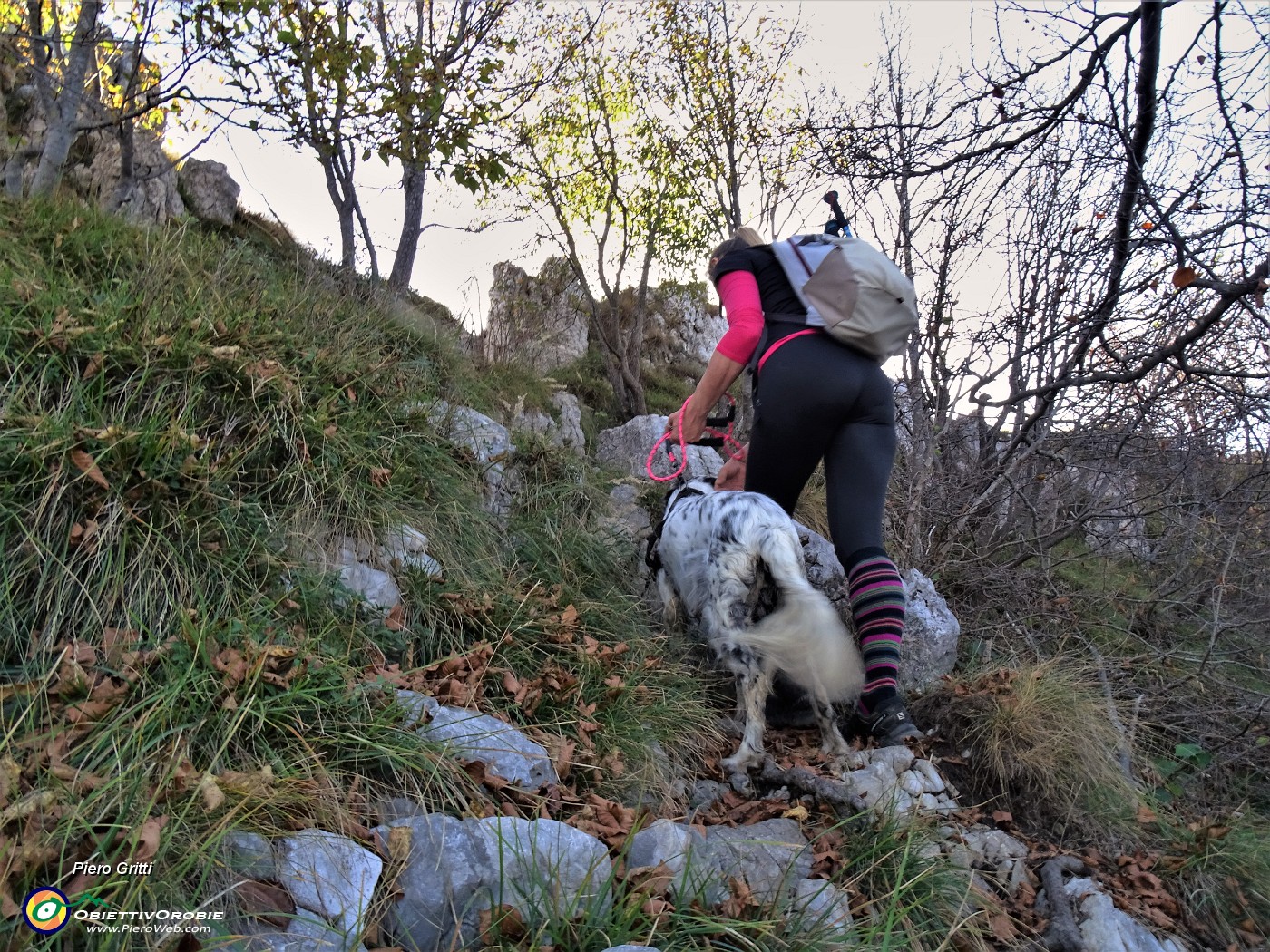 47 In decisa salita per la cresta di salita in Cornagera.JPG